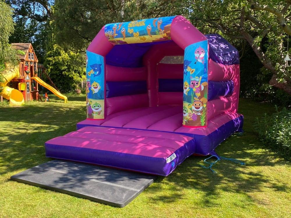 Baby Shark Bouncy Castle (Pink 15x12)